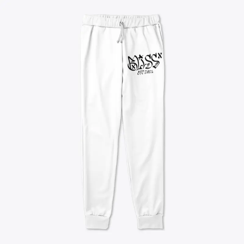 Graphic tagger style joggers